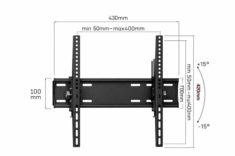 Soporte de pared para TV 20"-60" Audiobahn AMT2... image number null