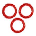 Juguete para Perro Mordedera Goma Circular Vinil Ergon&oacute;mico color Rojo