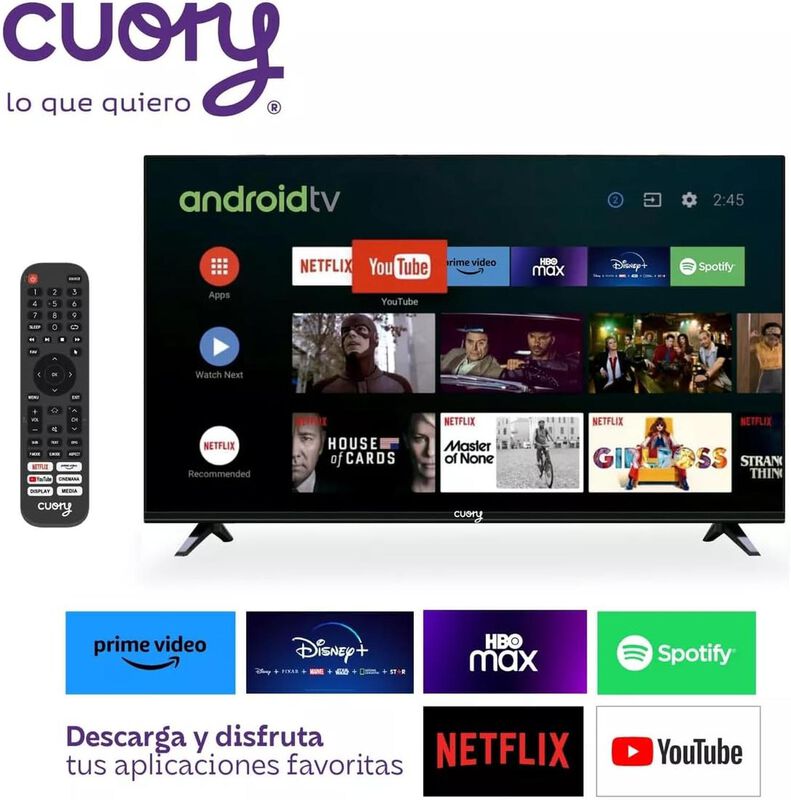 Pantalla Cuory Wt-32hx 32pul Android Tv Led Fhd image number null