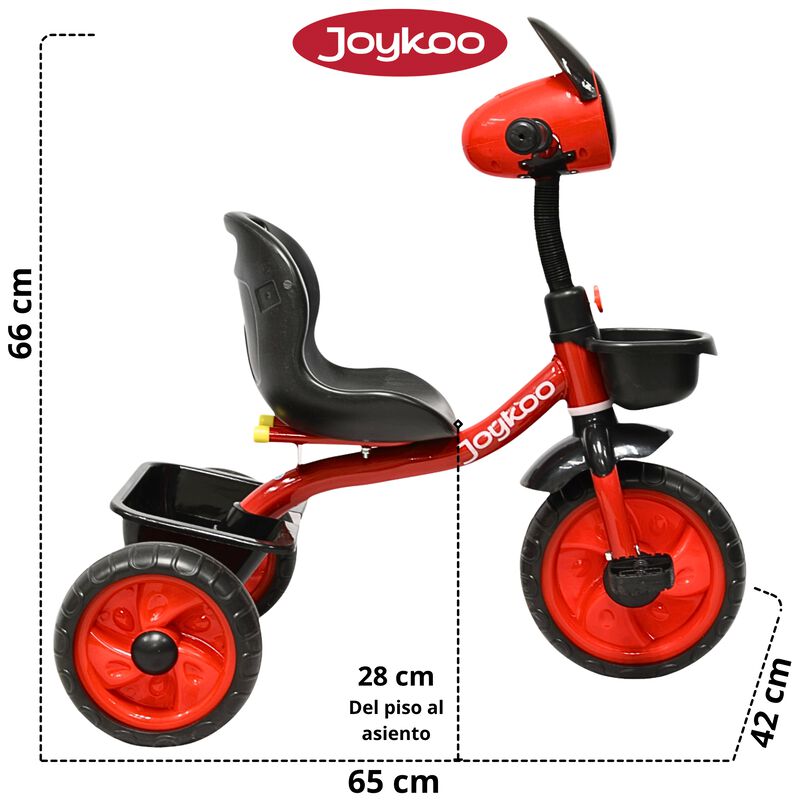 Triciclo para Niños Torreta con Luz y Sonido Ru... image number null