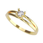 Anillo de Compromiso en Oro Amarillo 10K con Circonia -  Talla:8/ M456-10Y-CZ-8