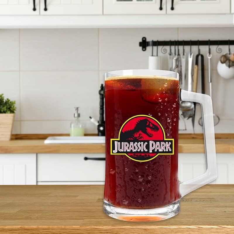 Jarra de cristal con logo de Jurassic Park image number null