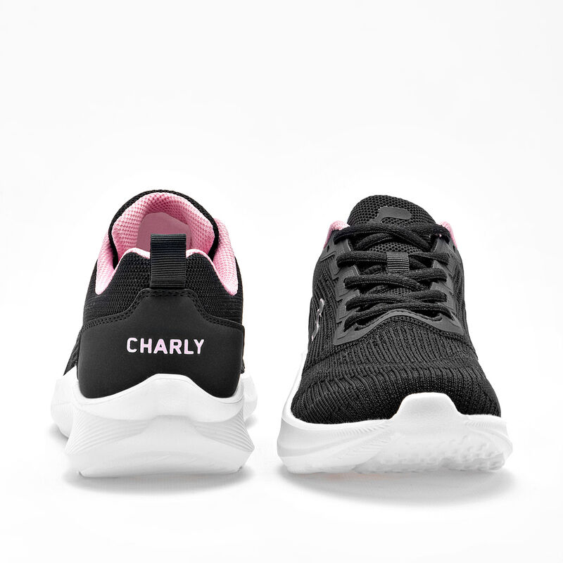 Charly Tenis deportivo para mujer negro, runnin... image number null