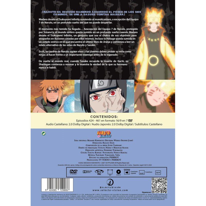 Naruto: Shipp&ucirc;den (caja 17 Dvd 424 A 46, 38 Epi... image number null