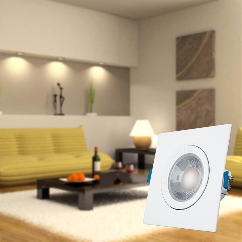 Pack de 6 spots Aksi 3W Cuadrado LED Empotrable... image number null