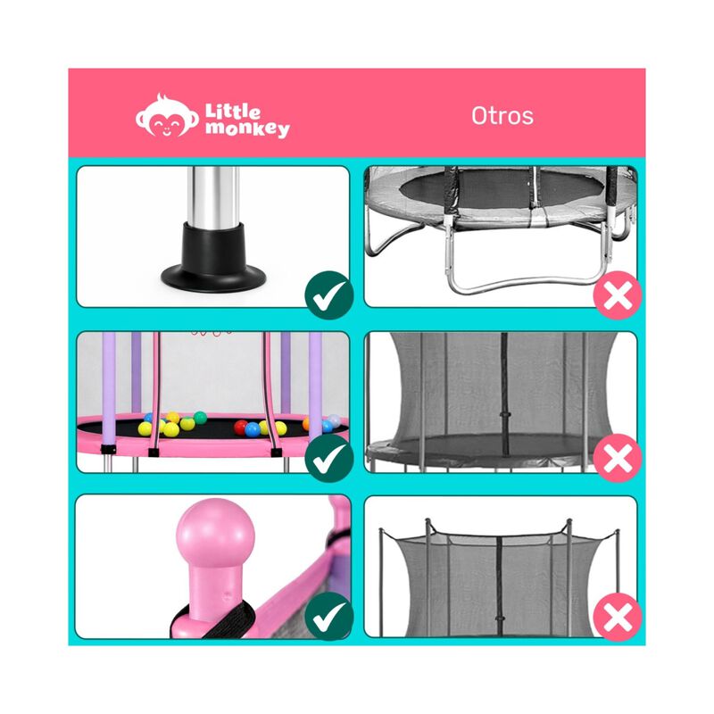 Trampolin Brincolin 55  Tumbling Infantil Canas... image number null