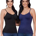 Set 2 Blusas Mujer Tirantes Casual Blusa Bl-1005-px2 Negro Y Marino Crop Top Dama