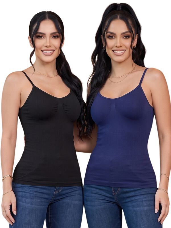 Set 2 Blusas Mujer Tirantes Casual Blusa Bl-100... image number null