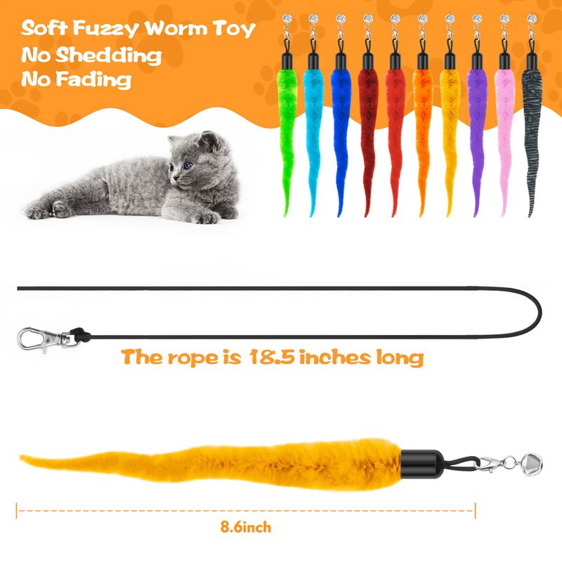 Kit De Recargas Kerros Fuzzy Worm Para Varita D... image number null