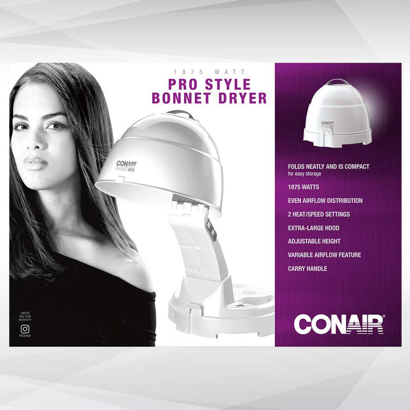 Secador De Pelo Conair Bonnet 1875w Pro Style I... image number null