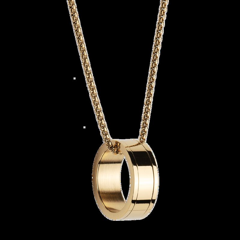 Collar Hombre Anillo Acero Inoxidable, Regalos ... image number null