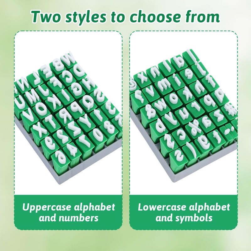 Kit De 72 Sellos De Letras Y N&uacute;meros Hauojaus image number null