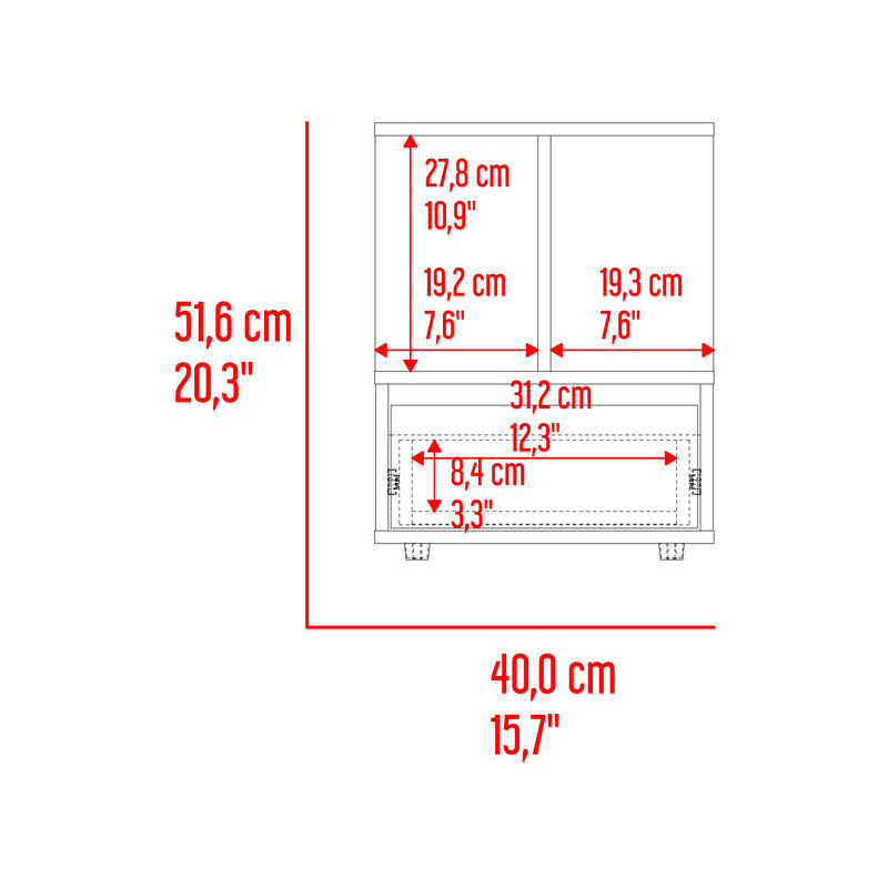 Bur&oacute; Mike Avellana Y Blanco Virtual Muebles image number null