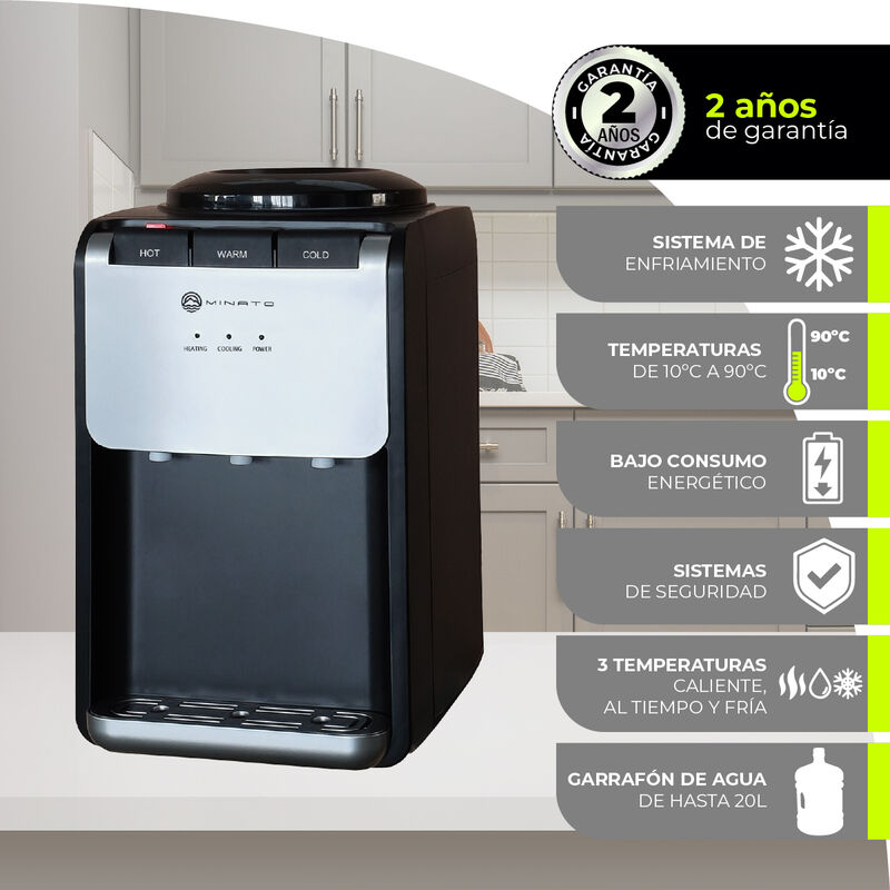 Minato Dispensador De Agua Fría/Caliente 3 Grif... image number null