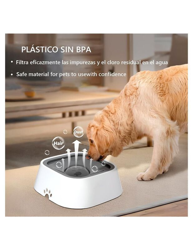 Bebedero portátil para mascota Pink Brule 1 L image number null