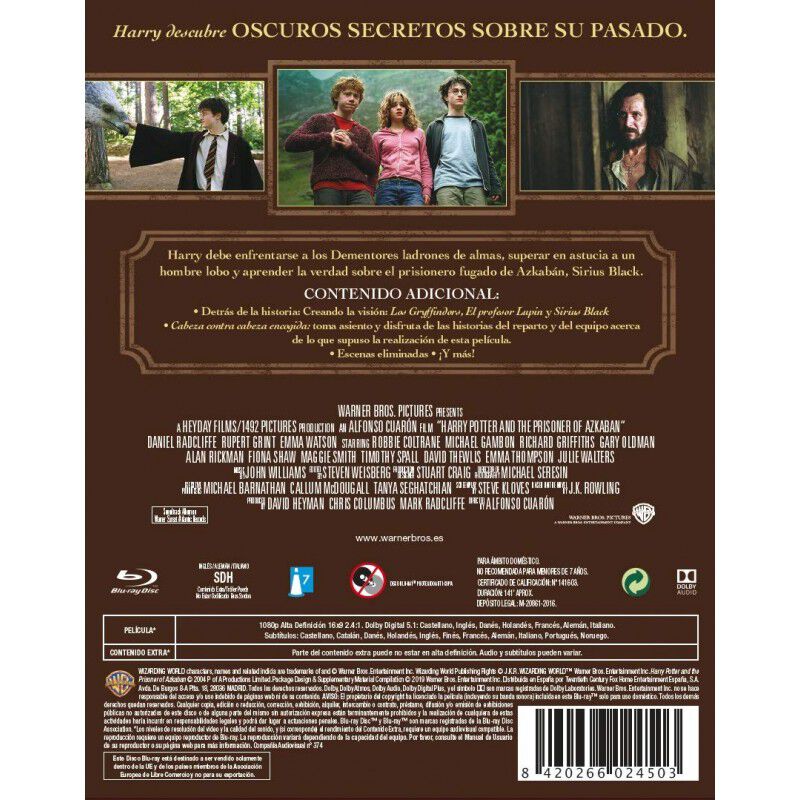 Harry Potter. El Prisionero De Azkaban [blu-ray... image number null