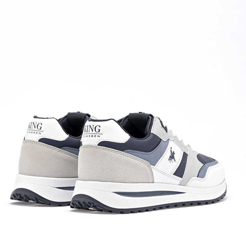 King clasben tenis para hombre azul blanco gris... image number null