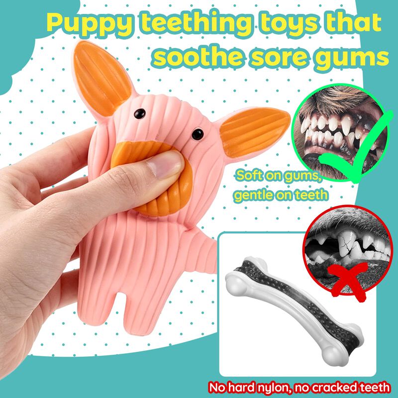 Juguetes Para Perros Lechong Pack De 5 De L&aacute;tex... image number null