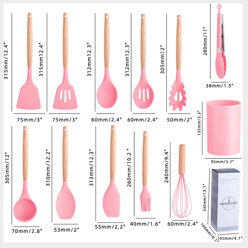 Juego de Utensilios de Cocina Kuche,12 pzs, ros... image number null