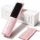 Cepillo Alisador De Cabello Sin Cable Temptend I&oacute;nico Rosa Mirage