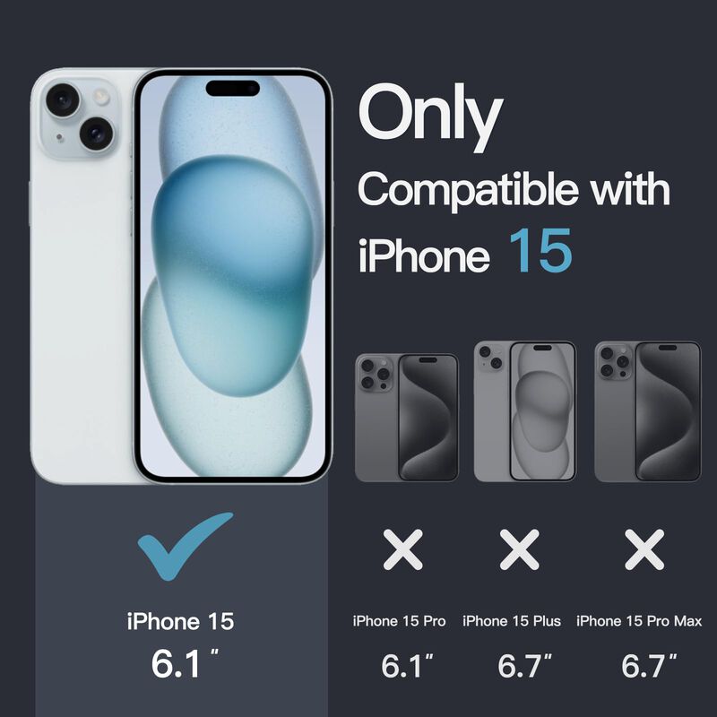 Funda JETech para iPhone 15 Transparente y Magn... image number null