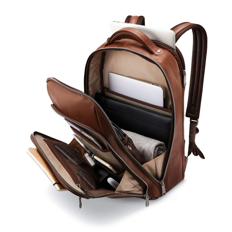 Mochila Samsonite Classic Leather Cognac Para P... image number null