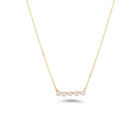 Gargantilla Oro Amarillo 10k Con Perla (42 + 3cm Aprox) Colgante De Corazon
