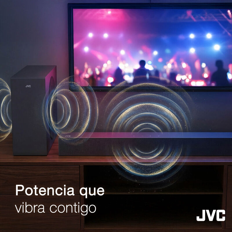 Jvc Soundbar 2.1 Canales Con Subwoofer Inal&aacute;mbr... image number null