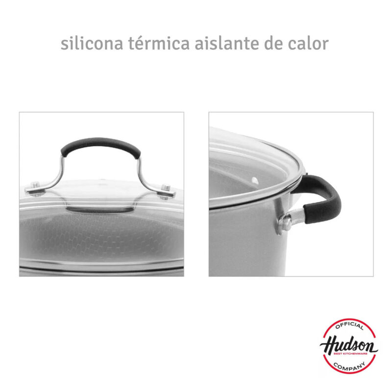 Olla 26cm acero inoxidable HUDSON asas y tapa a... image number null