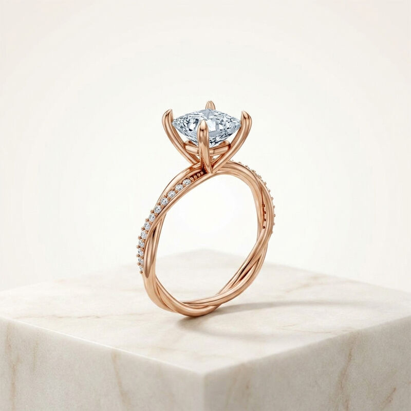 Anillo De Compromiso - Pav&eacute; - Amore595-pr-cz image number null