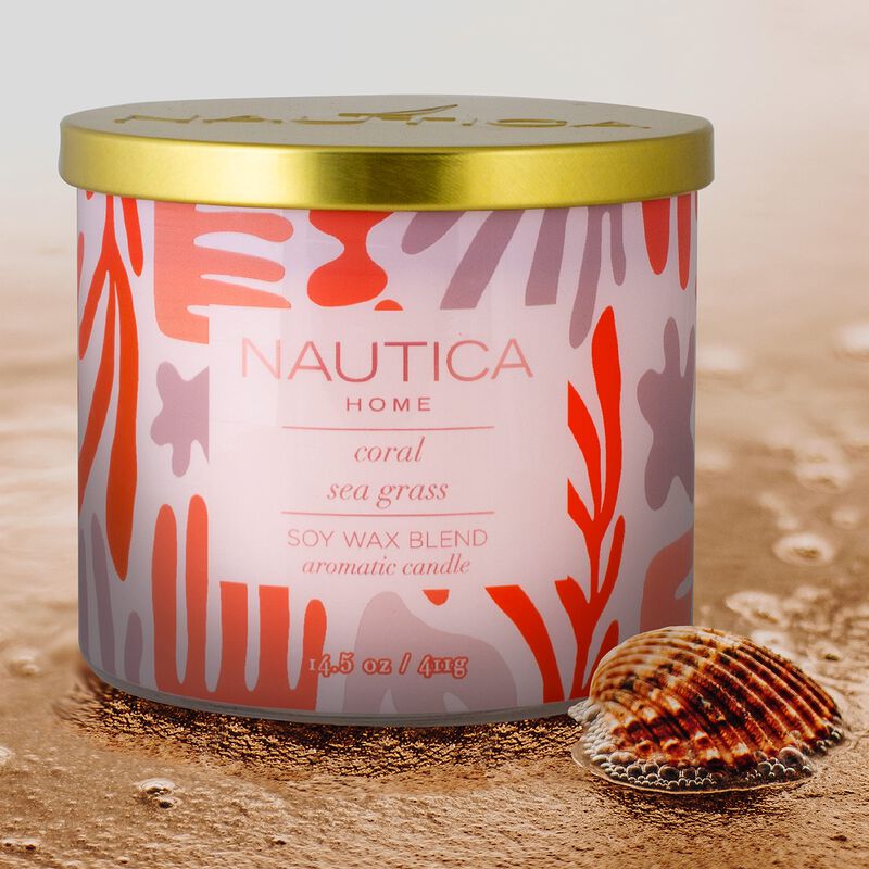 Vela Arom&aacute;tica Nautica Coral Sea Grass Soy, 60 ... image number null