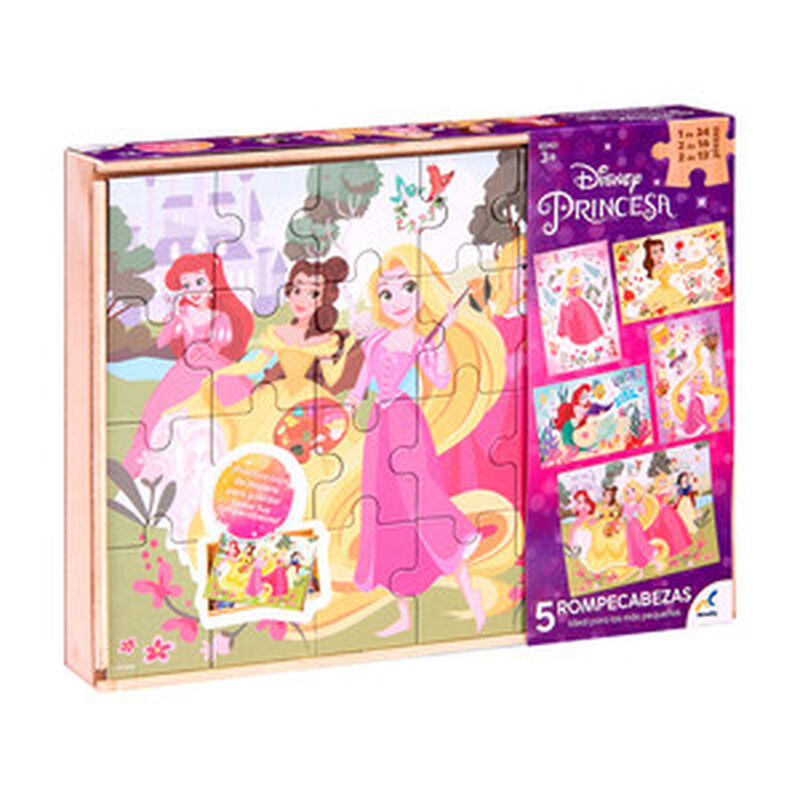 Rompecabezas 5 en 1 de Princesas para Ni&ntilde;os image number null