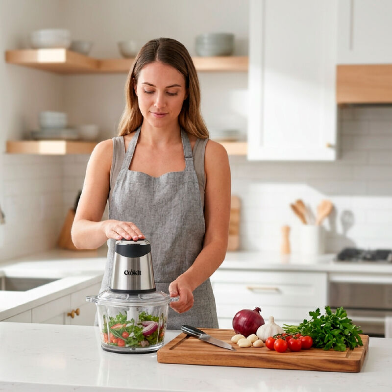 Procesador Alimentos Cookit Cqch18 400w 1.8l Vi... image number null