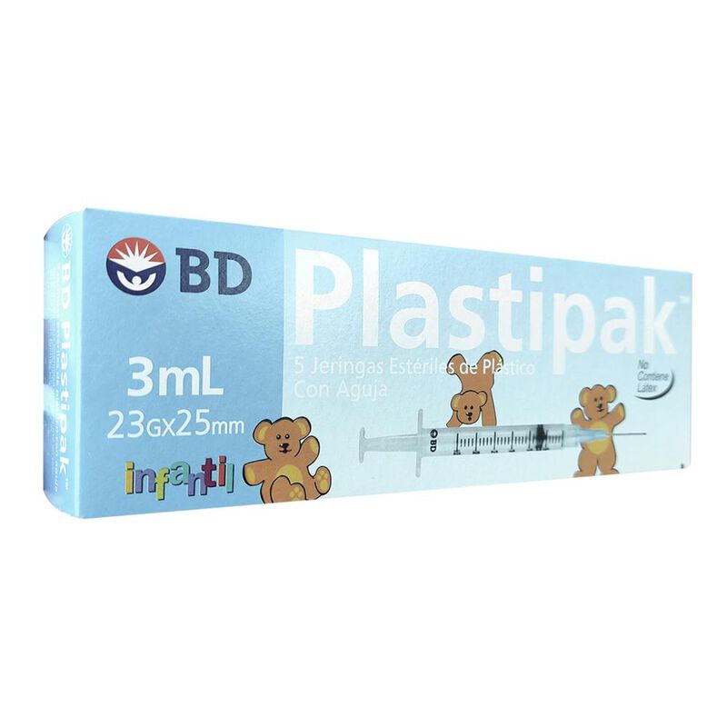 Jeringa Desch Bd Infantil 3 Ml 23 G X 25 Mm 5 J... image number null