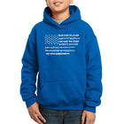 Sudadera Con Capucha Word Art Para Ni&ntilde;o - Bandera Glory Hallelujah - Azul Rey