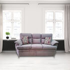 Sala Expresión 3-2-1 Gris Plata Suede