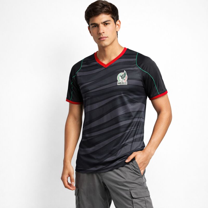 Playera Selecci&oacute;n Mexicana Estampada Cuello V H... image number null