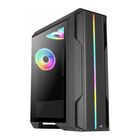 AeroCool Gabinete Gamer de media torre con cristal templado Splinter Duo