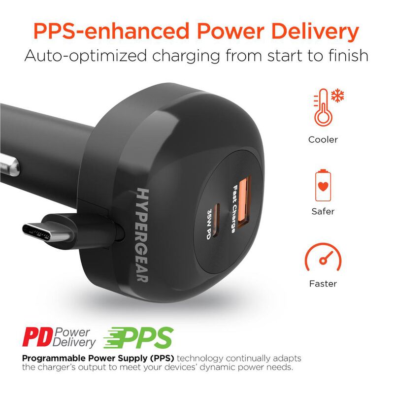 Hypergear Cargador De Auto Speedboost 30w Negro image number null
