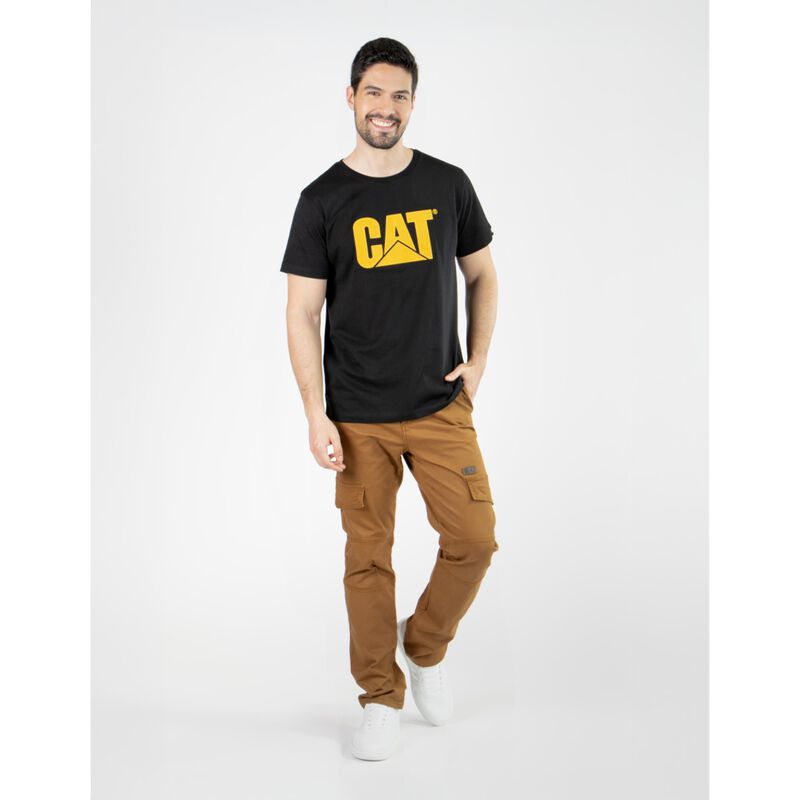 Playera CAT Big Logo Manga Corta Color Negro image number null