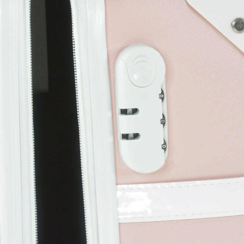 Set 4 Maletas Vintage Rosa Retro Tipo Baul image number null