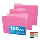 Carpeta De Archivo Ynxptbnc Tama&ntilde;o Carta, Paquete De 100, Rosa Bicolor