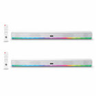 Kit 2 Barras De Sonido Port&aacute;tiles Misik  37" Bluetooth - Hdmi , Luz Led, Blanco