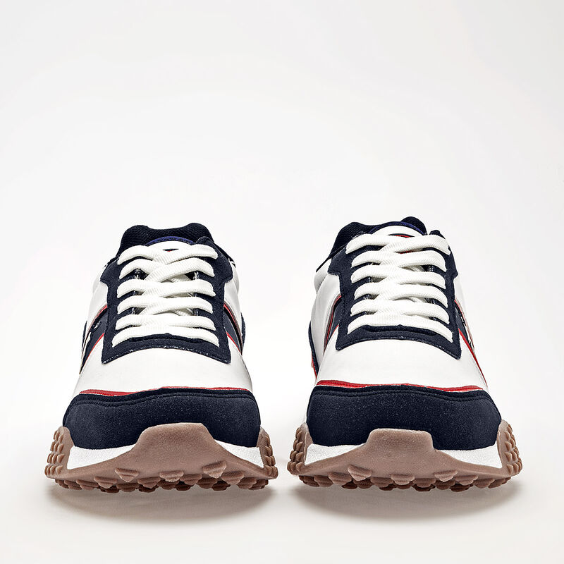 Polo exchange tenis para hombre blanco marino c... image number null