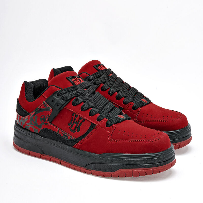 What'S U? Tenis urbano para hombre. Rojo negro image number null