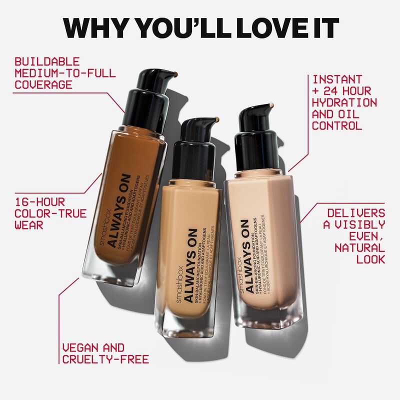 Foundation Smashbox Always On M10w Con Cobertur... image number null