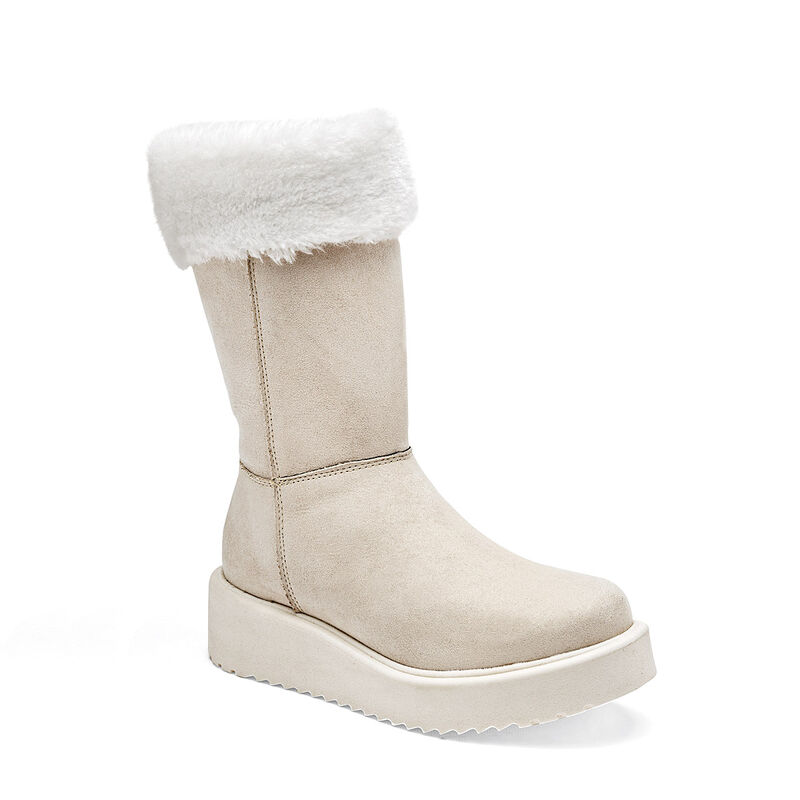 Been Class Bota con peluche para mujer beige BA... image number null