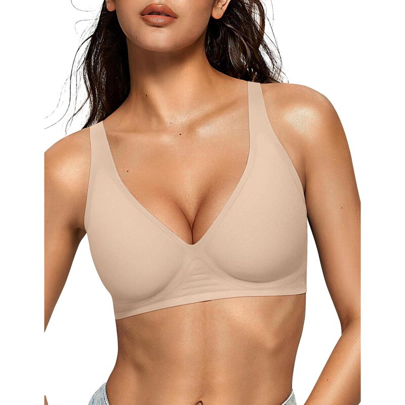Sujetador Inal&aacute;mbrico OEAK Deep V Push-up X-Lar... image number null