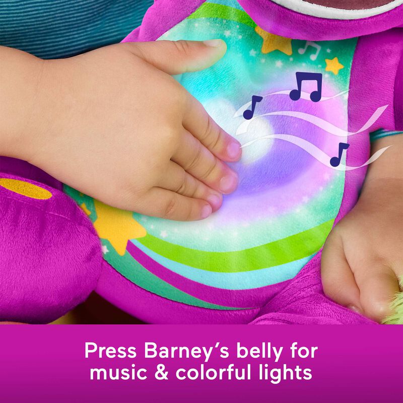 Peluche Barney Heart Glow De 2 A&ntilde;os Con M&uacute;sica ... image number null