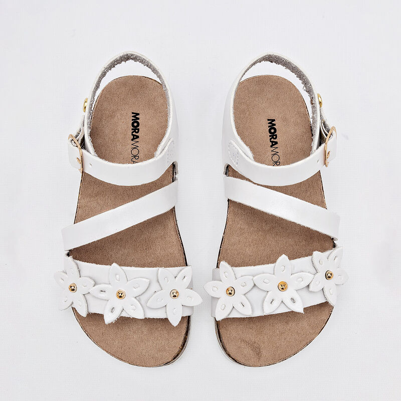 Moramora Sandalia para ni&ntilde;a blanco image number null